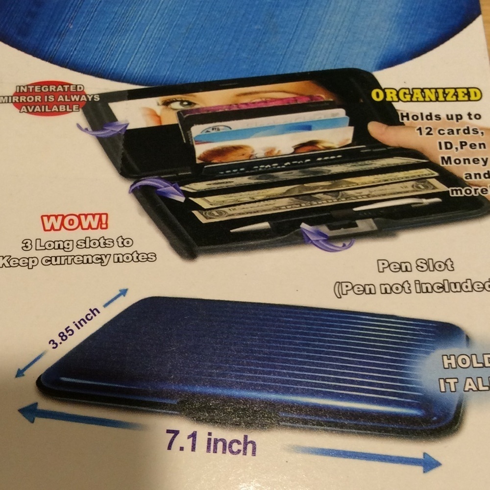 Zebra Print Security Wallet - Picture 4 of 4